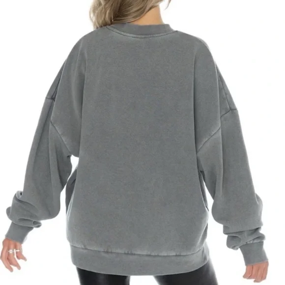 Chicago Bears Women's NFL Gameday Couture Gray Crew Neck Sweater in Size Large - Picture 2 of 8